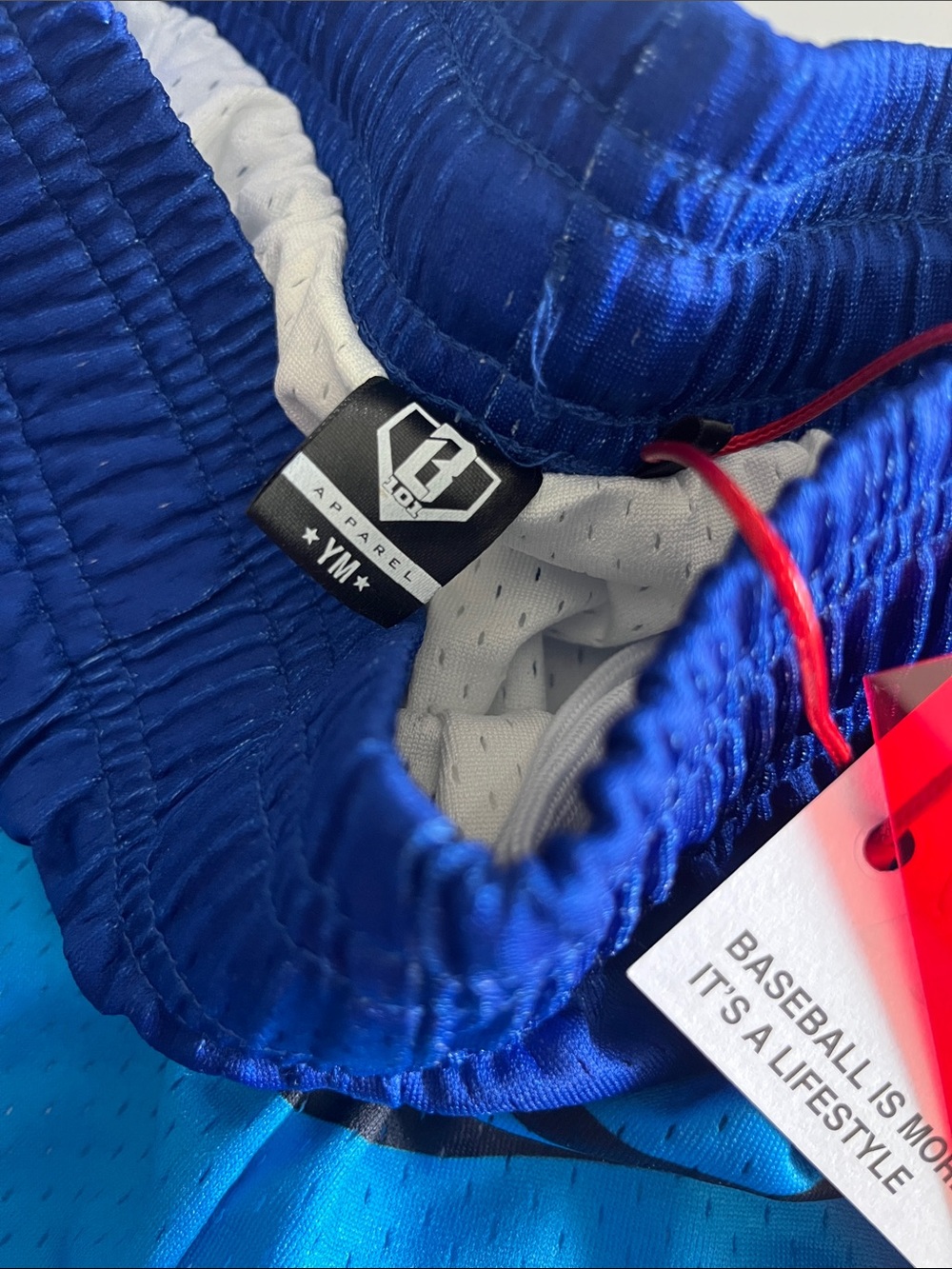 Baseball Lifestyle 101 big fly blue shorts - Picture 3 of 4